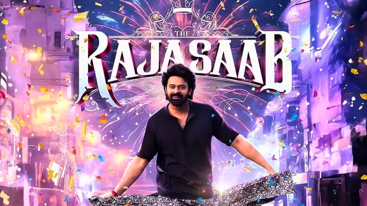 Raja Saab official poster with Prabhas in a stylish look – release date confirmed for December 5, 2025.