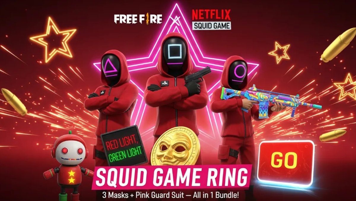 Free Fire x Squid Game Ring Event 2025 Every Ring, A Reward, Every Move, A Thrill 1 Free Fire