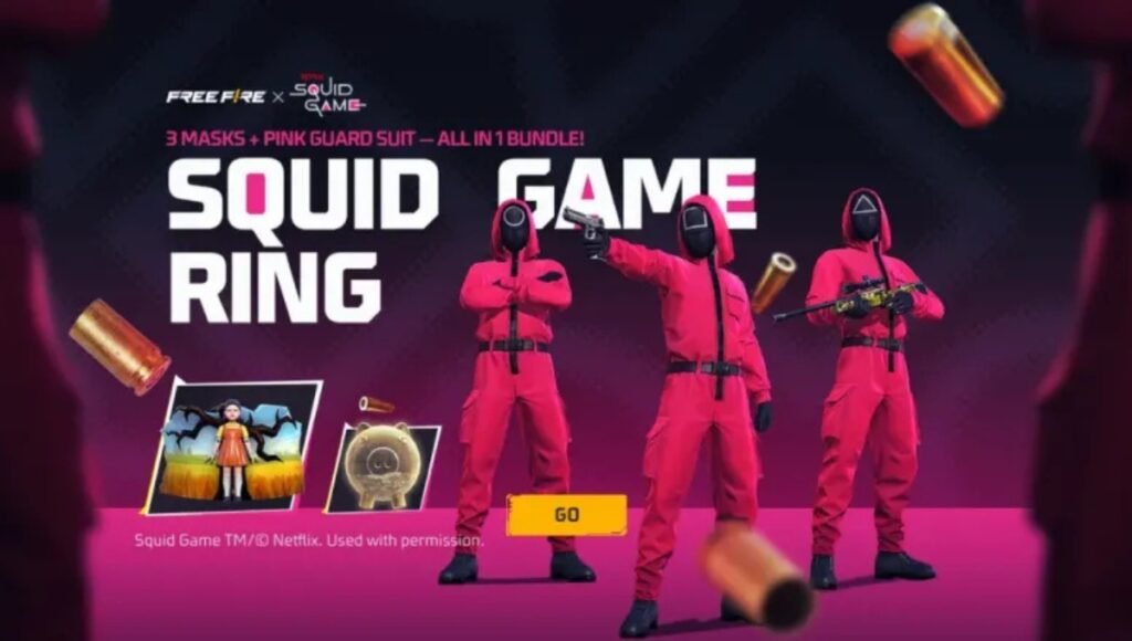Free Fire x Squid Game Ring Event 2025 Every Ring, A Reward, Every Move, A Thrill 3 Free Fire