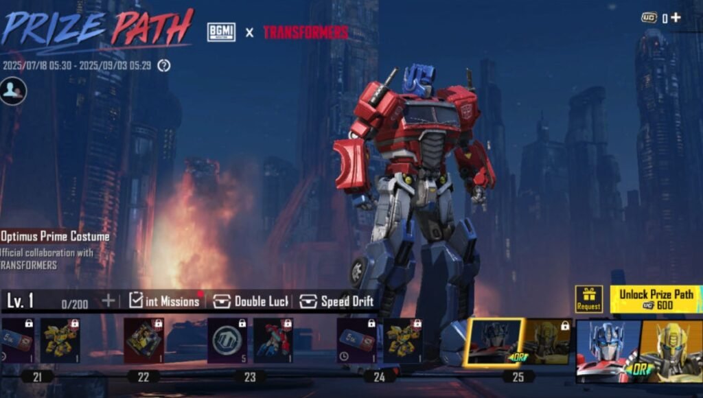 BGMI 3.9 Update: Optimus Prime, Galvatron Return with New Events, Epic Rewards 2 BGMI