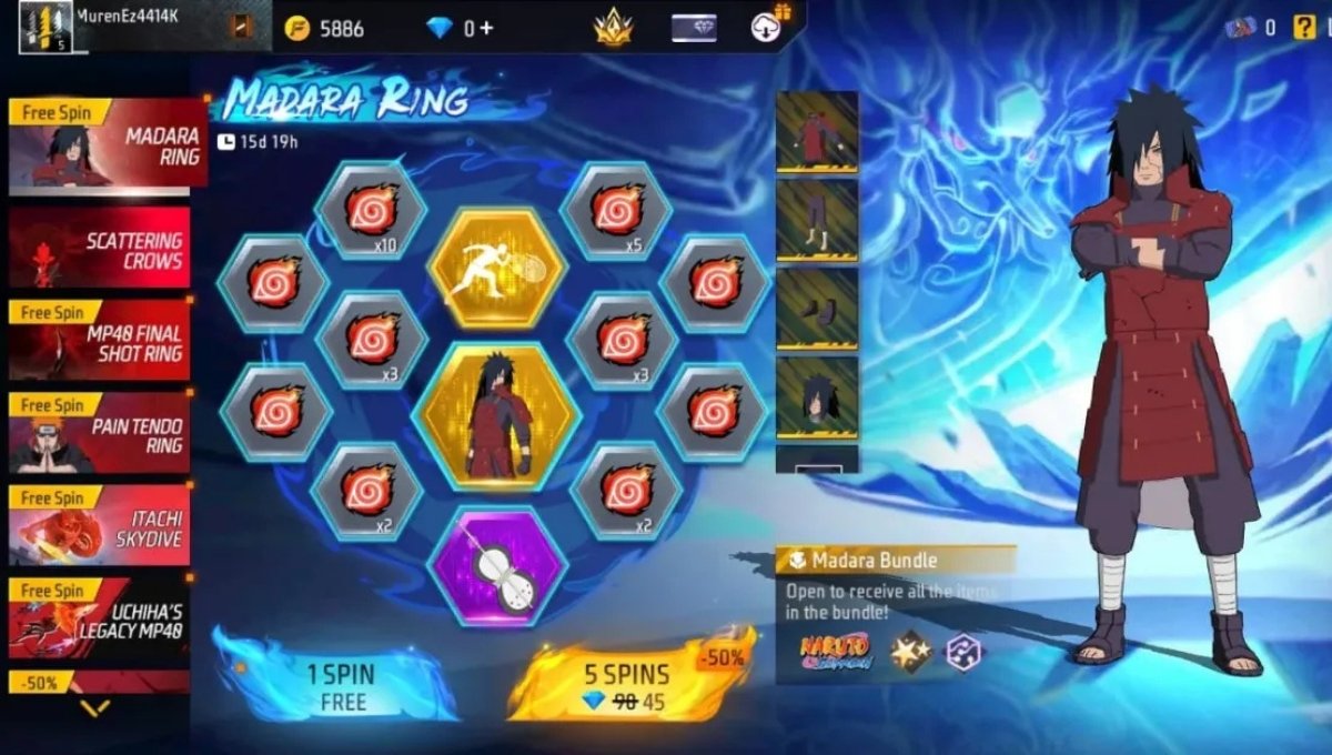 Free Fire Madara Ring Event 2025: Unique Rewards, Powerful Spin Tricks 1 Free Fire