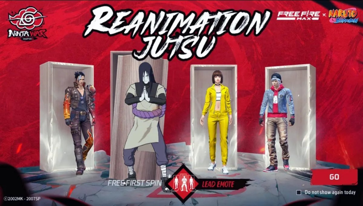 Free Fire Reanimation Jutsu Emote: Naruto’s Iconic Jutsu Comes to the Game 1 Free Fire