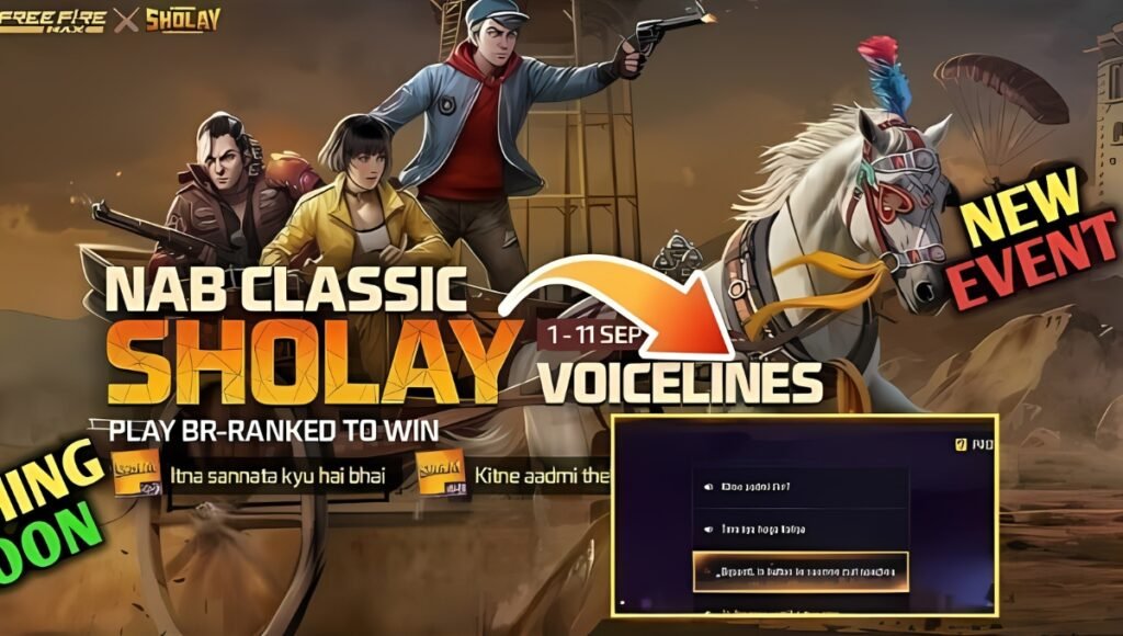 Free Fire Max x Sholay: A Legendary Crossover Blending Gaming Thrill with Bollywood Magic 2 Free Fire Max