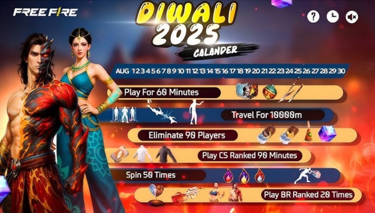 Free Fire Diwali Event Countdown: How to Grab All Limited-Time Items! 3 Free Fire Diwali Event