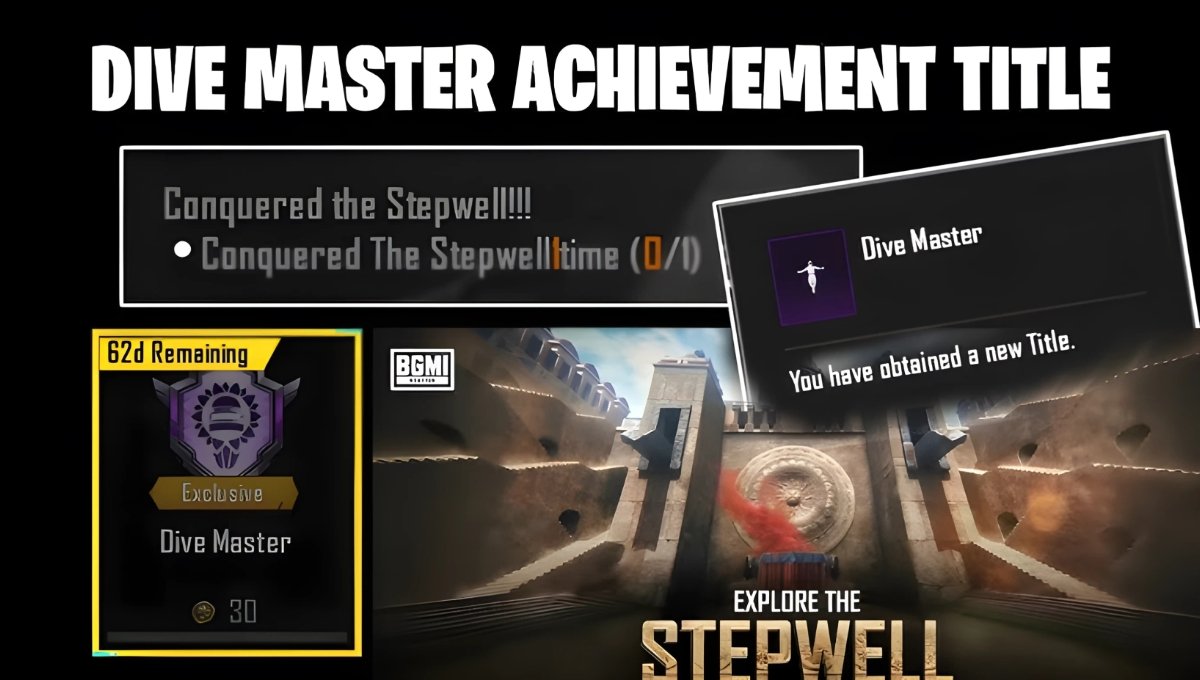 BGMI 4.0 Dive Master Achievement Guide: Unlock Stepwell Mission Easily 2 BGMI 4.0 Dive Master Achievement Guide