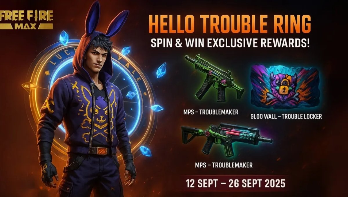 Free Fire MAX Trouble Ring 2025: Spin and Win Exclusive Rewards
