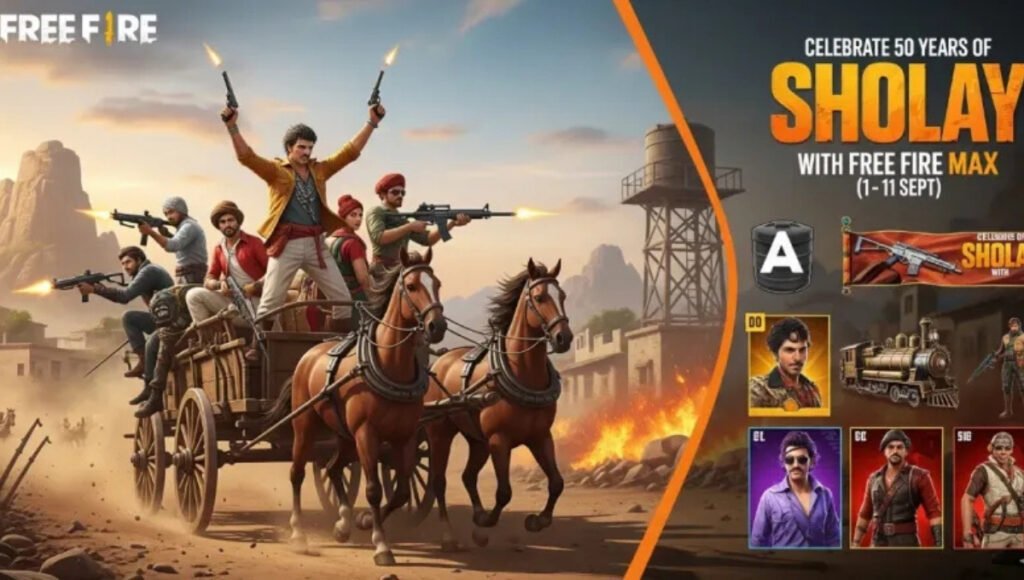 Free Fire NAB Classic Sholay Voicelines 2025 | Iconic Dialogues, Legendary In-Game Rewards 3 Free Fire NAB Classic Sholay Voicelines