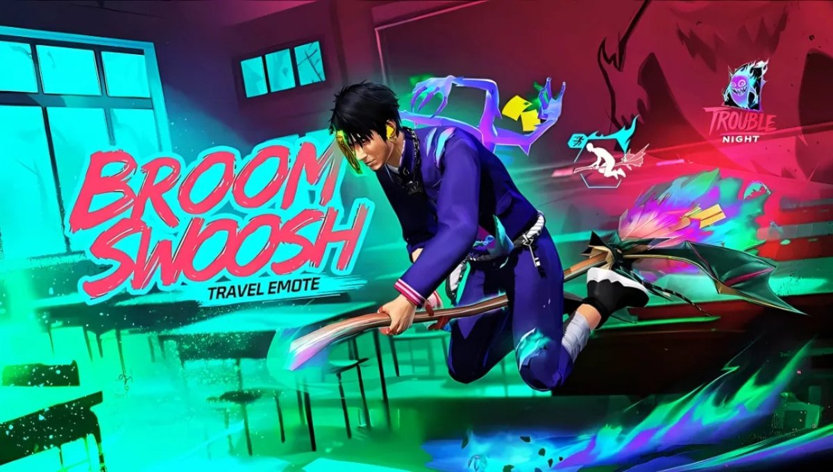 Broom Swoosh Travel Emote