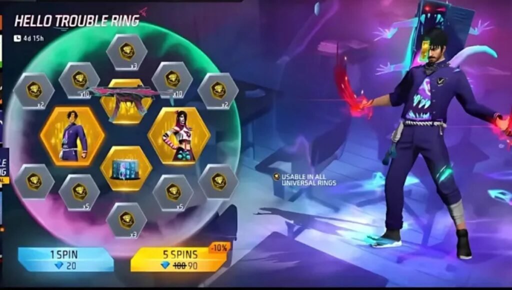 Free Fire Hello Trouble Ring Event: Insane Rewards and Hidden Spin Tricks 2 Free Fire Hello Trouble Ring Event