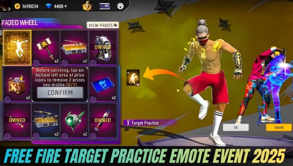 Free Fire Target Practice Emote Event 2025: Rewards and Training Mode Full Guide 2 Free Fire Target Practice Emote Event