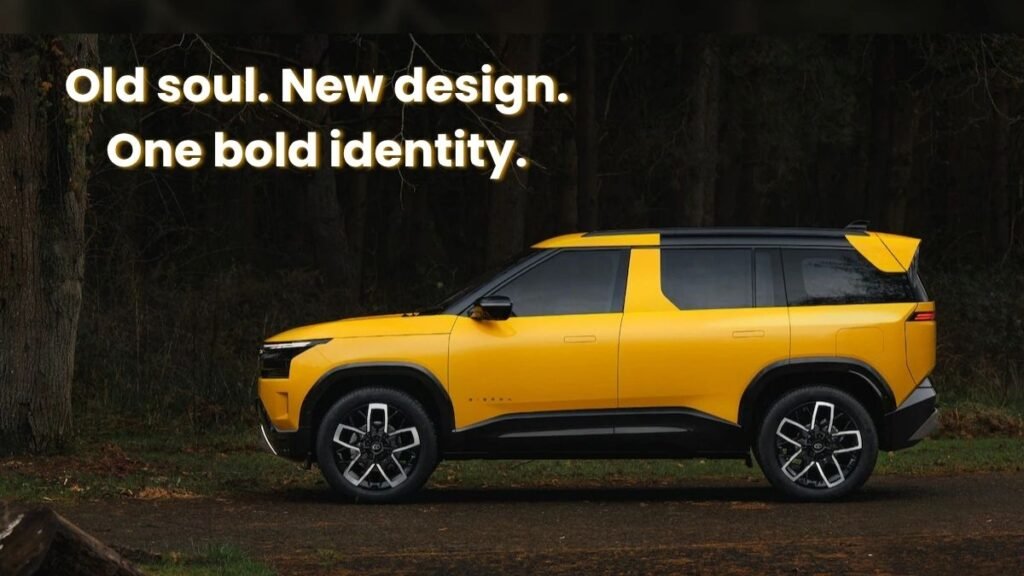 Tata Sierra 2025 exterior design combining classic SUV proportions with modern LED lighting and premium styling.