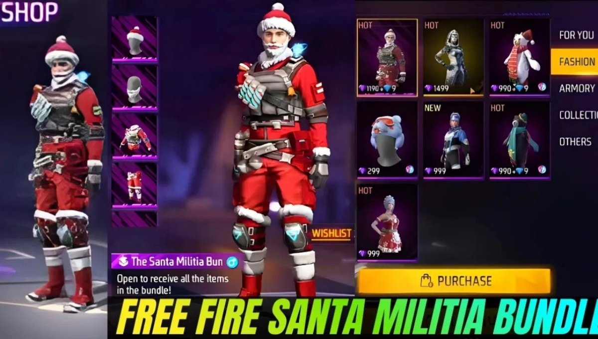 Free Fire Santa Militia Bundle Return 2025