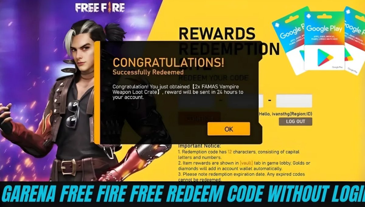 Garena Free Fire Free Redeem Code