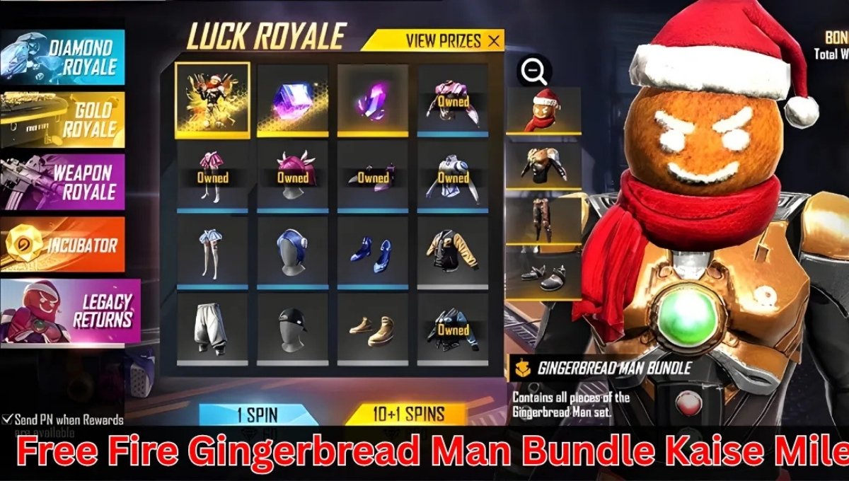 Free Fire Gingerbread Man Bundle