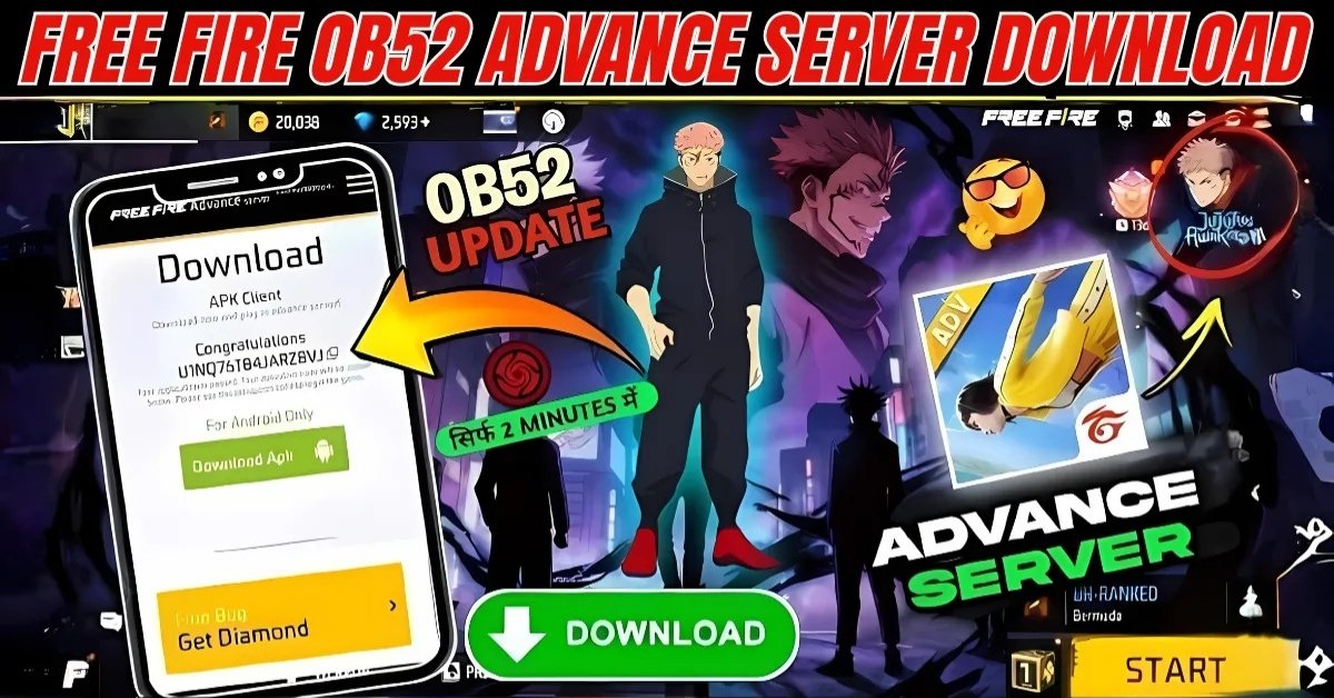 Free Fire OB52 Advance Server Download