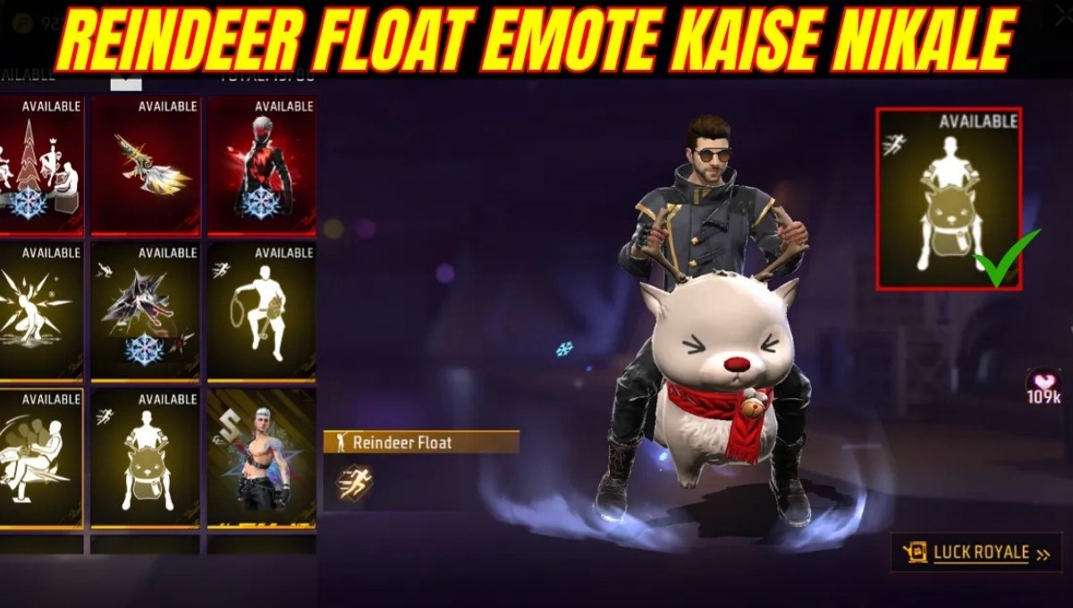 Reindeer Float Emote in Free Fire