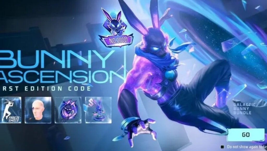 Galactic Bundle 0001: Free Fire 99 Diamonds, Bunny Ascension Event, Rewards, Lucky UID 2025 3 Galactic Bundle 0001