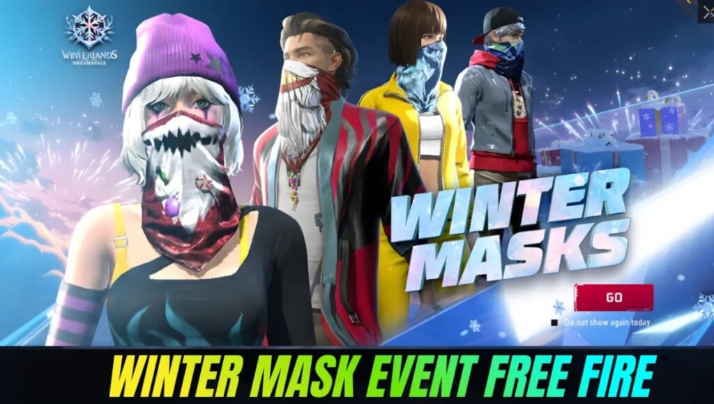 Free Fire Winter Mask Event QR Code