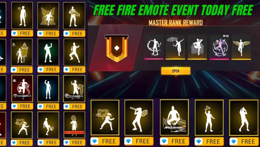 Free Fire Emote Event Today